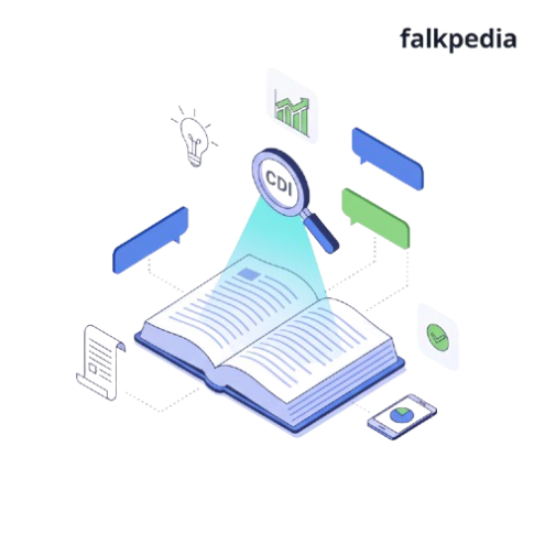 Ilustração de homem olhando relatórios