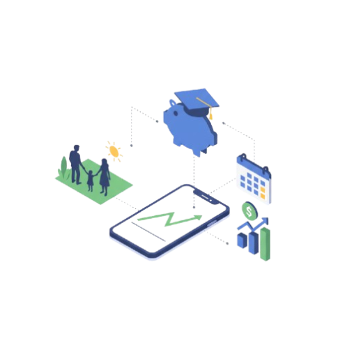 Ilustração de homem olhando relatórios