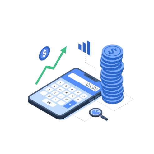 Ilustração de homem olhando relatórios